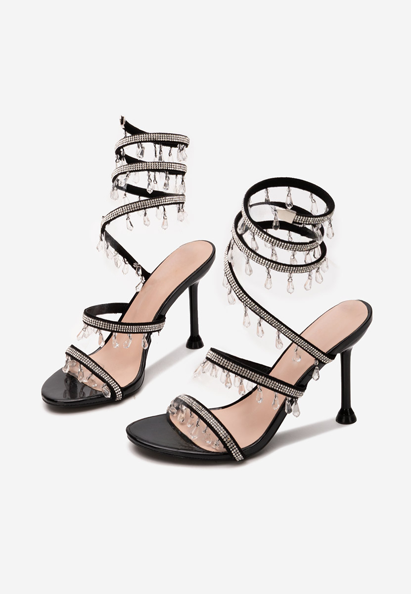 Sandali con tacco a spillo Calisa Nero