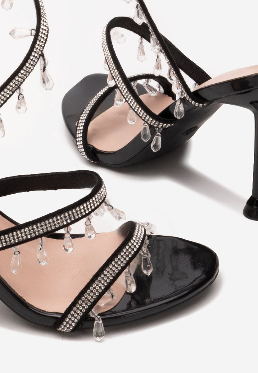 Sandali con tacco a spillo Calisa Nero