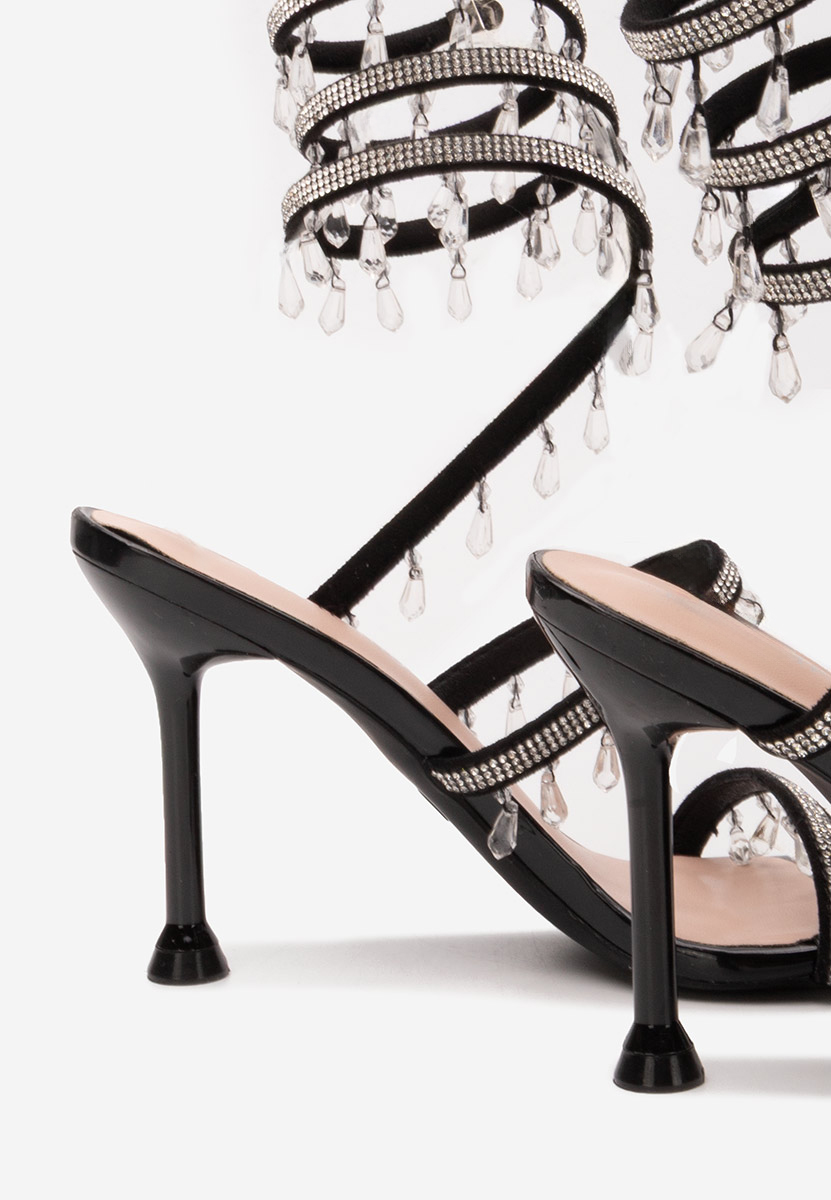 Sandali con tacco a spillo Calisa Nero