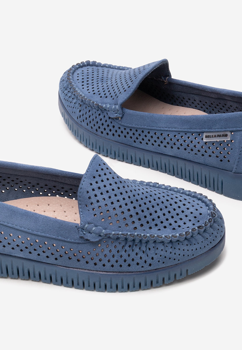 Mocassini donna estivi Lynna V7 blu