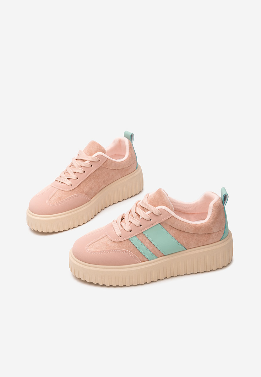 Sneakers con plateau Pennia rosa