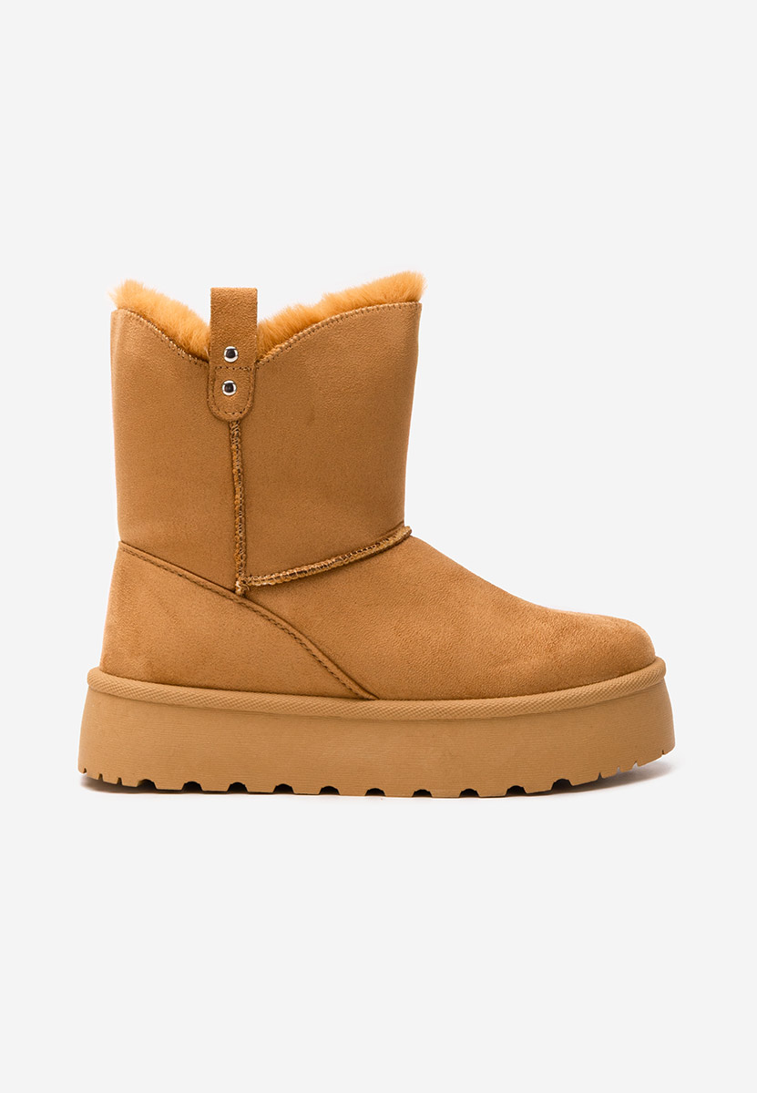 Stivali con piattaforma Reika camel