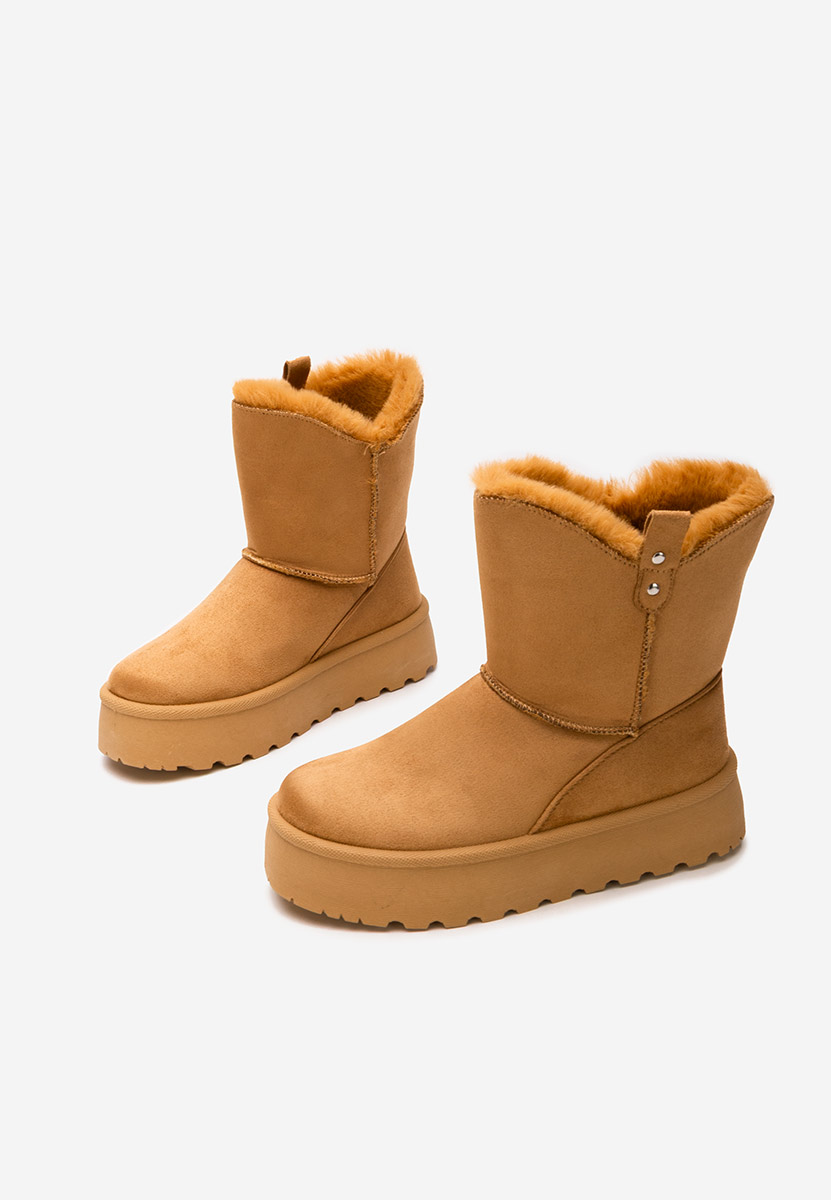 Stivali con piattaforma Reika camel