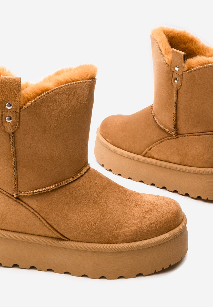 Stivali con piattaforma Reika camel