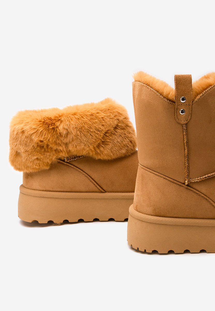 Stivali con piattaforma Reika camel