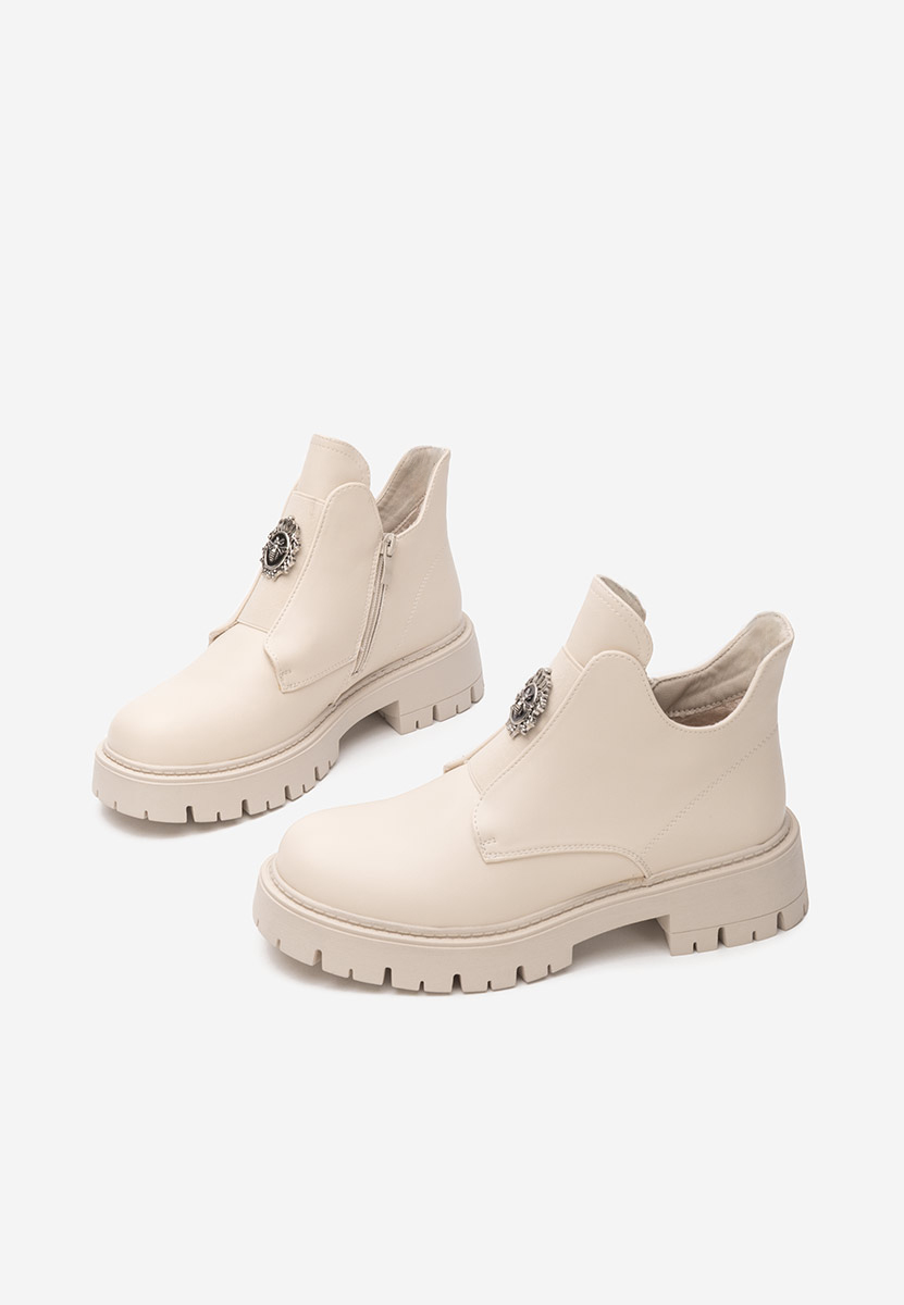 Stivaletti donna Daviria beige