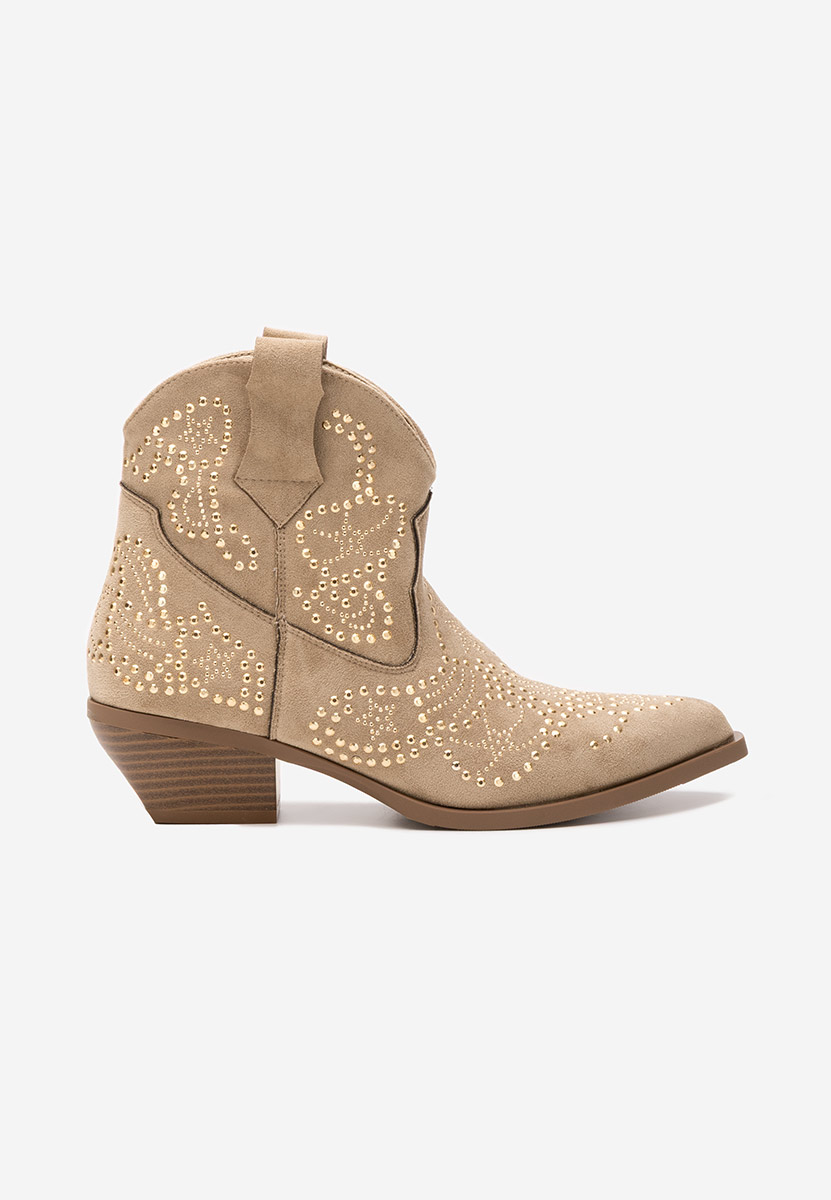Stivaletti texani donna Ninna cachi