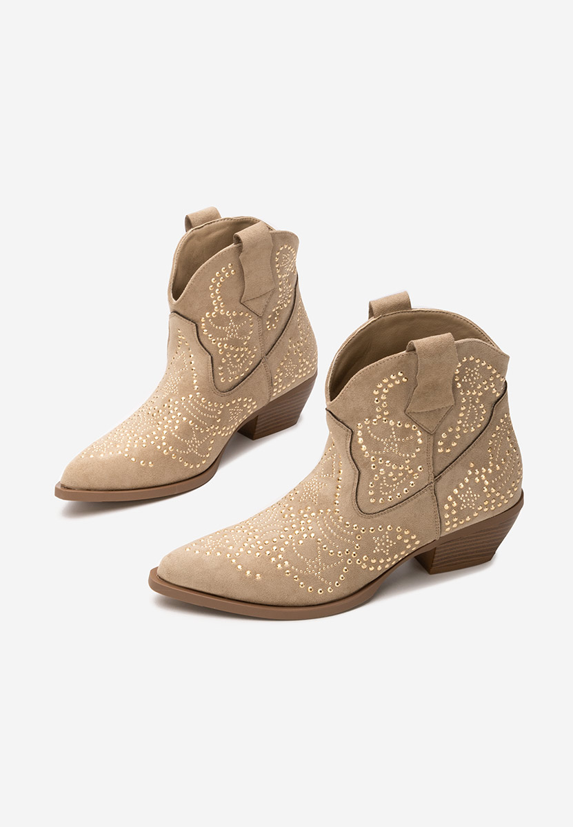 Stivaletti texani donna Ninna cachi