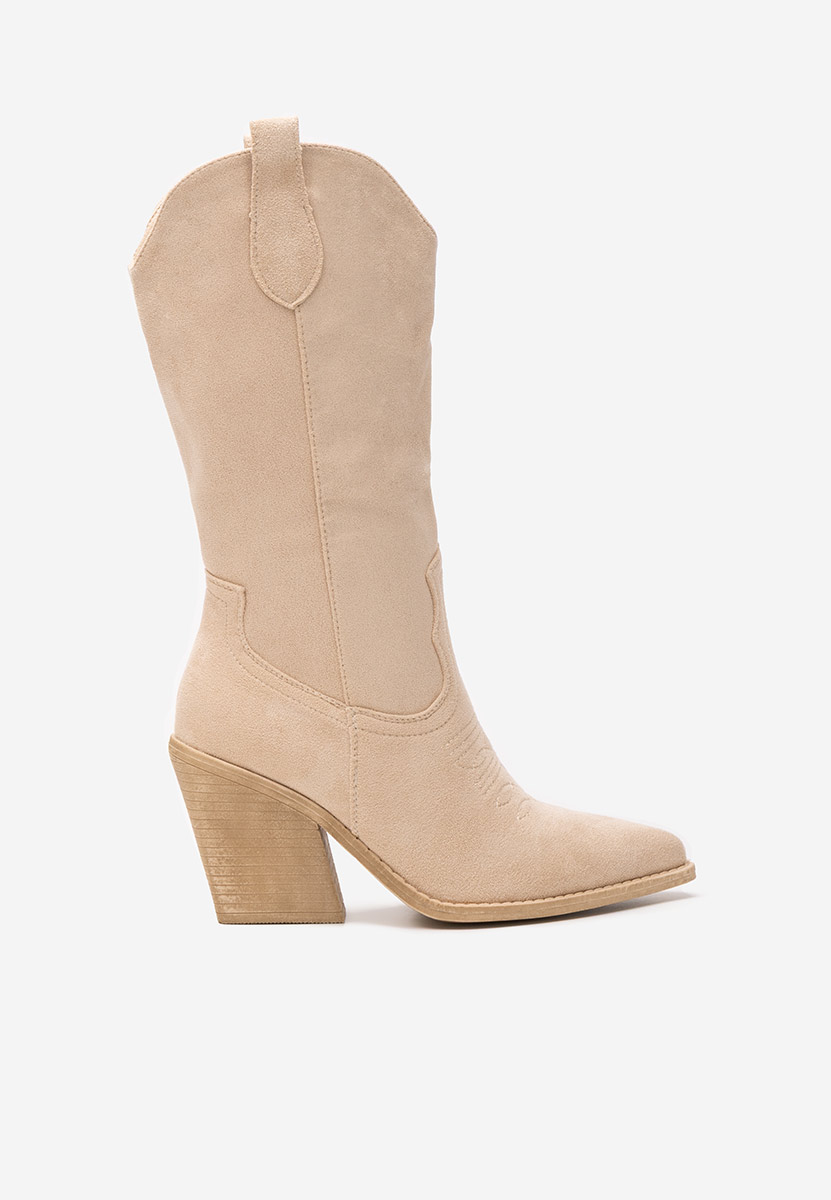 Stivali cowboy donna Jena beige