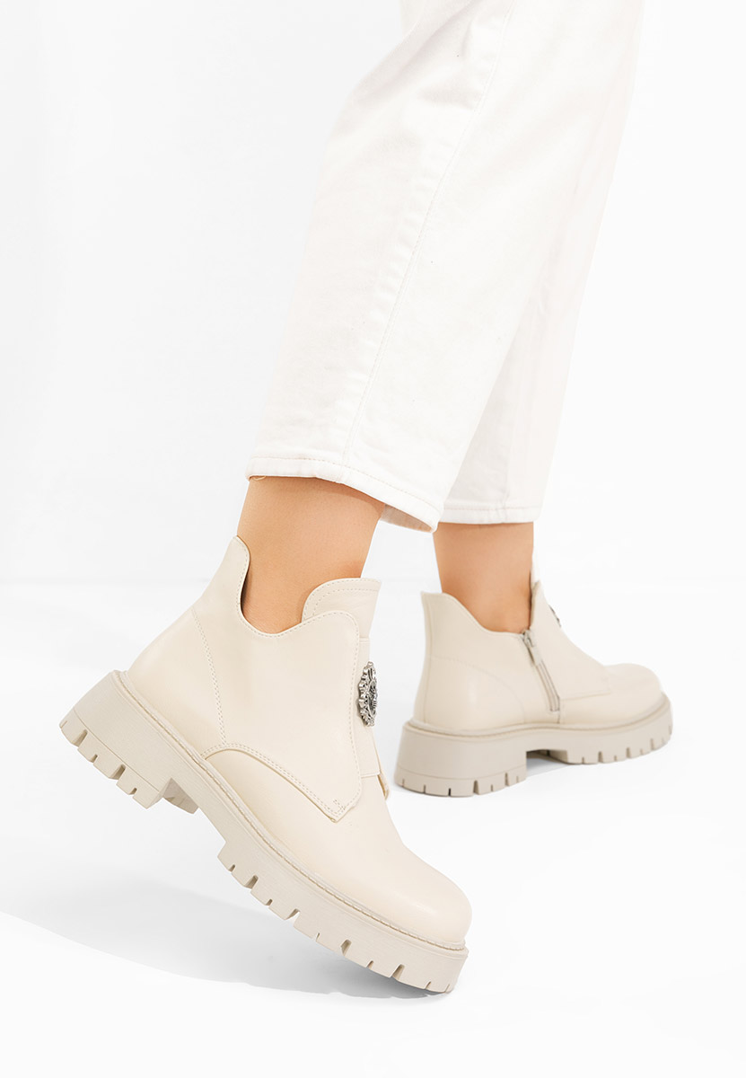 Stivaletti donna Daviria beige