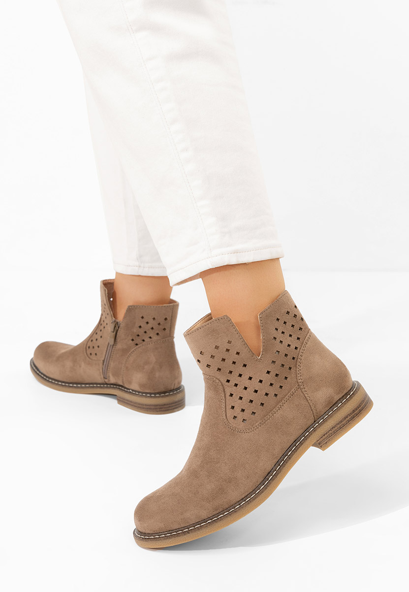 Stivaletti donna Ilisha cachi