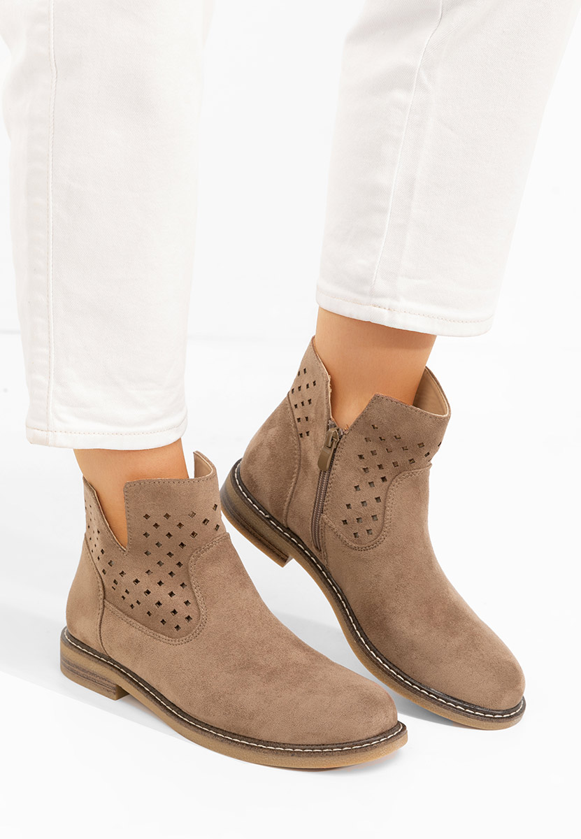 Stivaletti donna Ilisha cachi