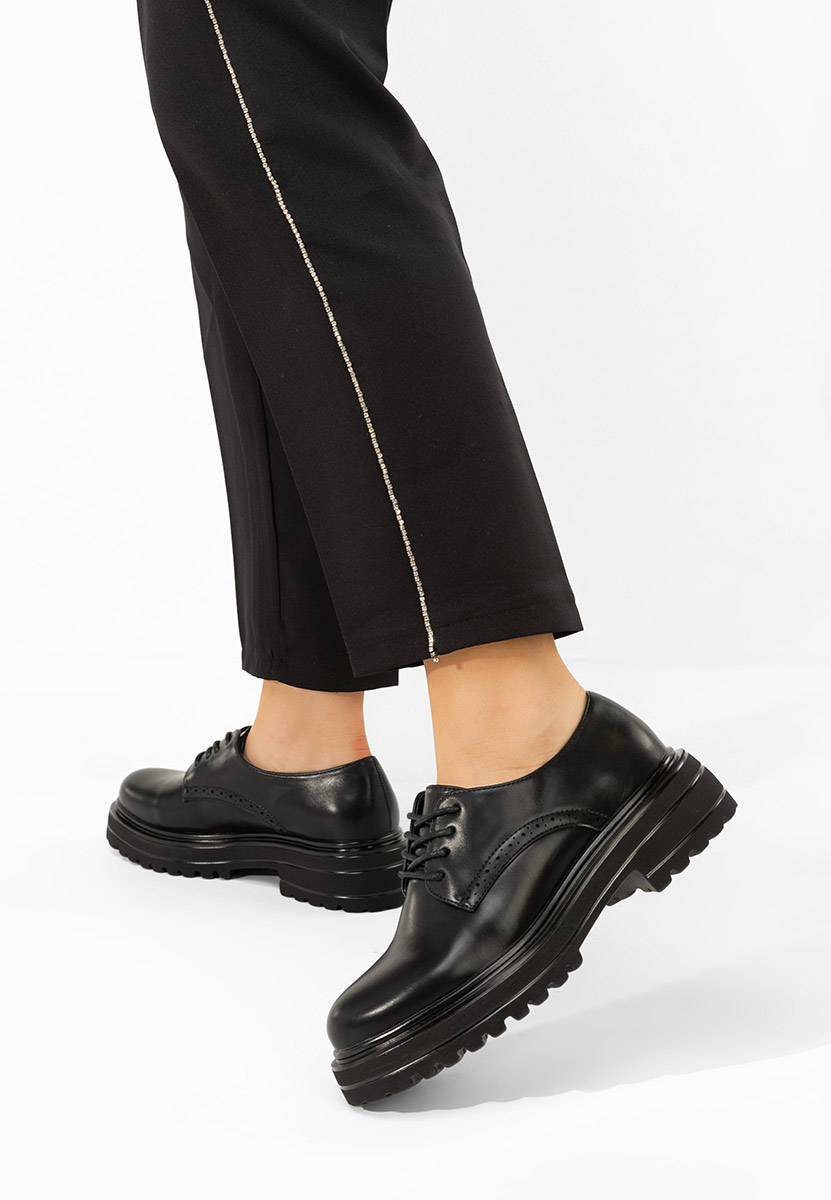 Scarpe oxford donna Danina nero