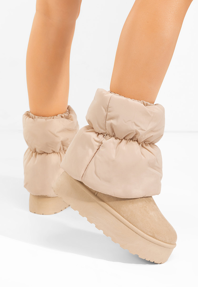 Stivali con piattaforma Aydena beige
