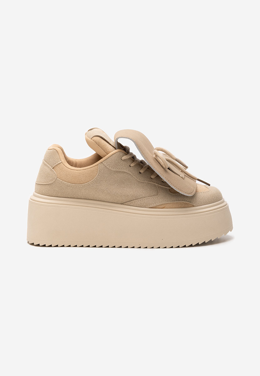 Sneakers con plateau Oliveia cachi