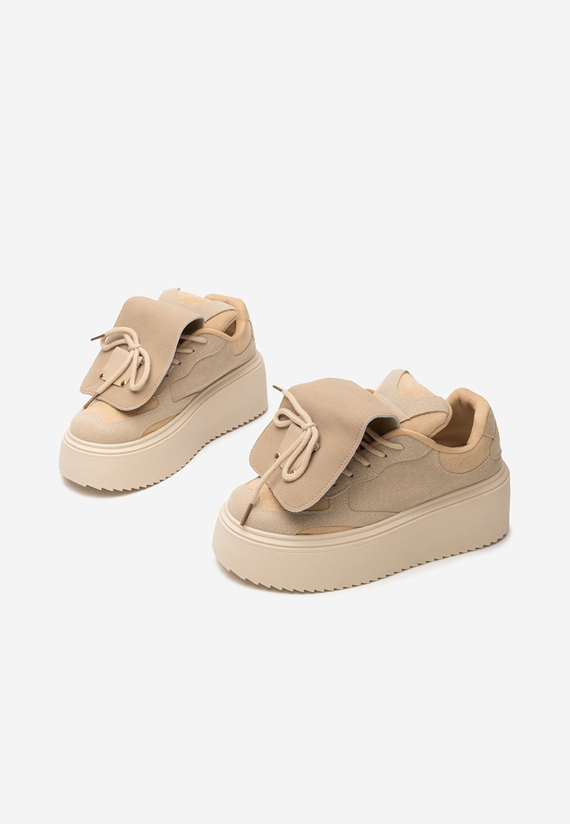 Sneakers con plateau Oliveia cachi