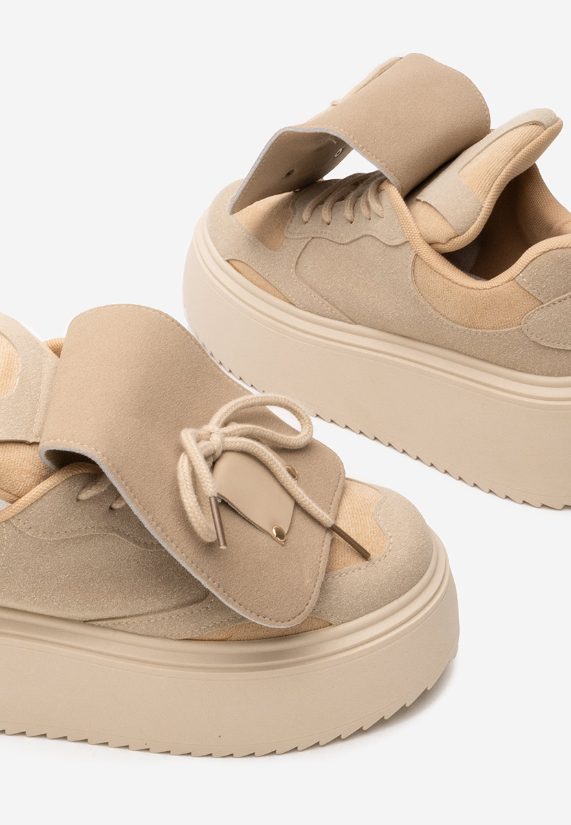 Sneakers con plateau Oliveia cachi