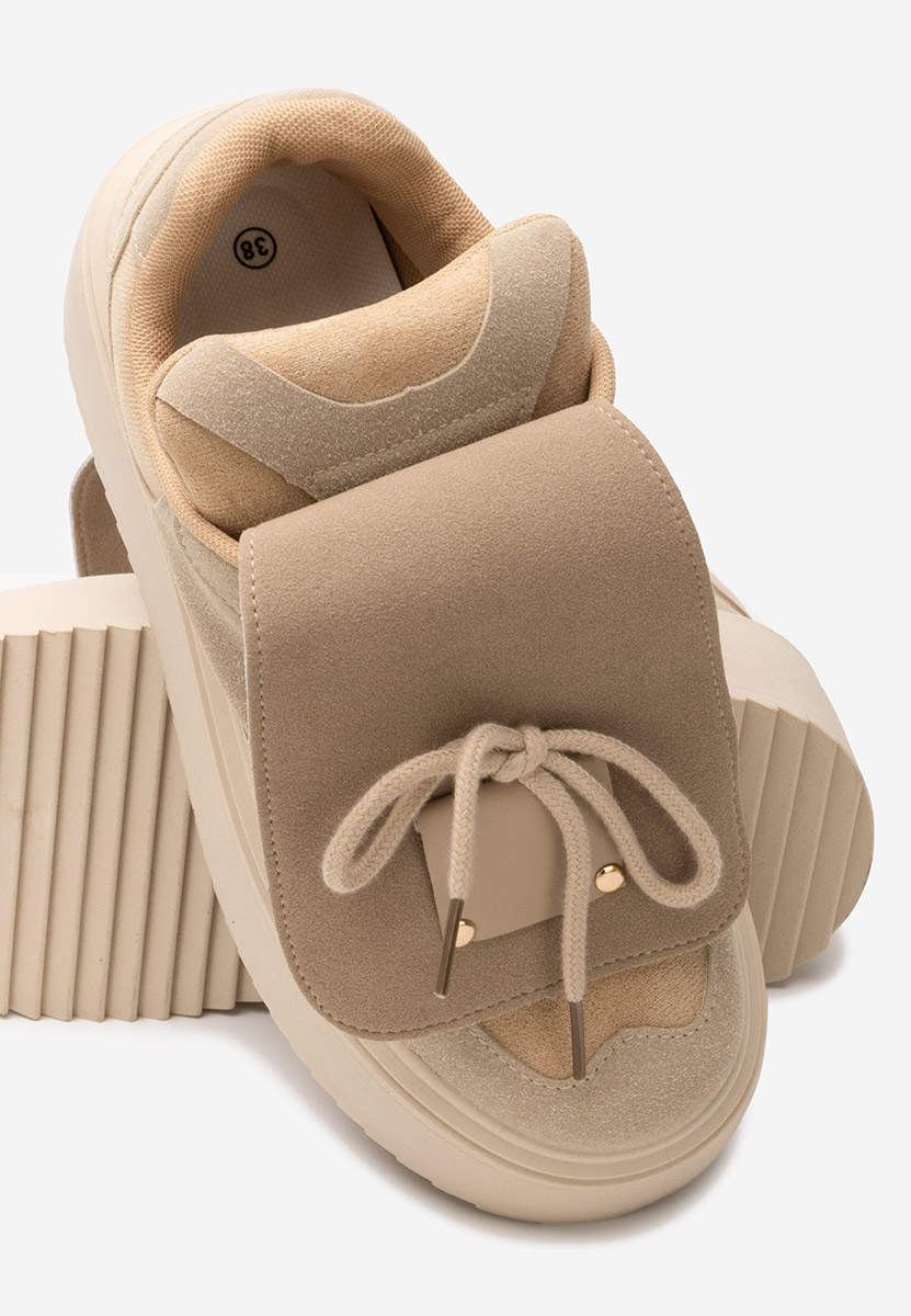 Sneakers con plateau Oliveia cachi