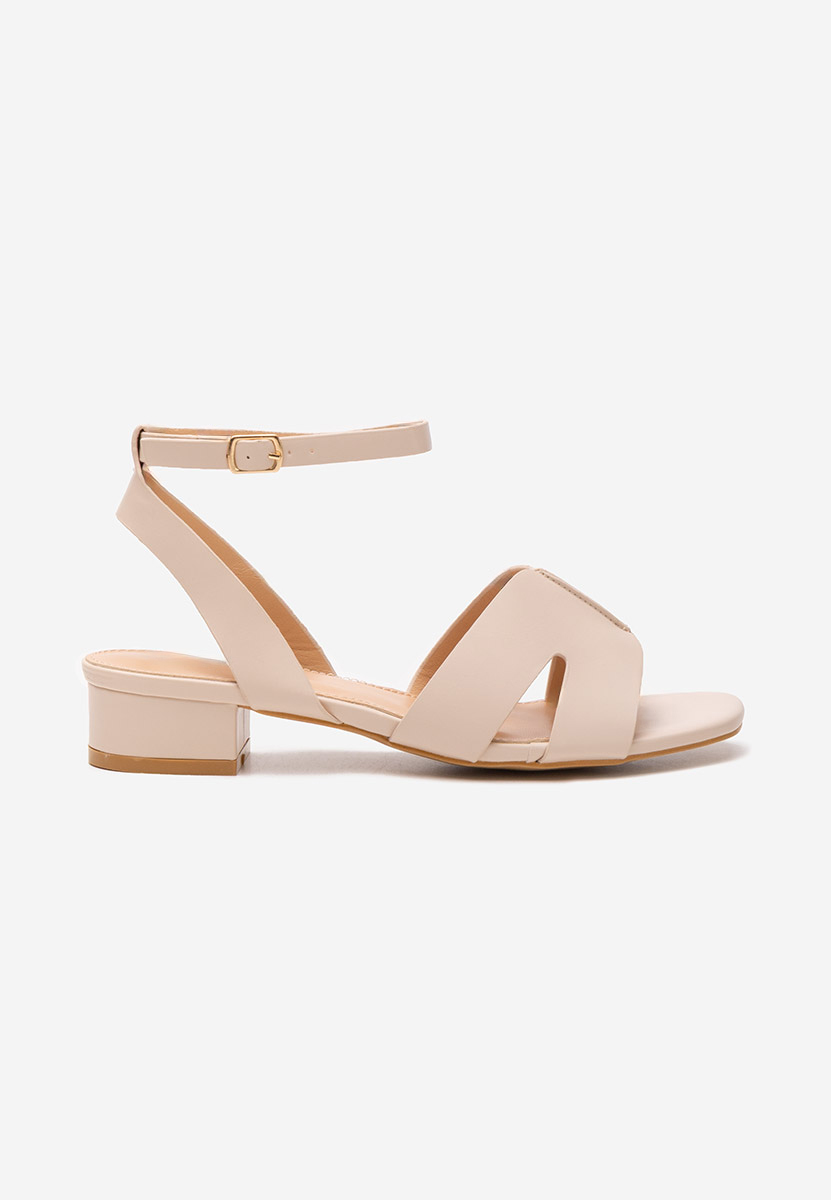 Sandali con tacco basso Briena beige