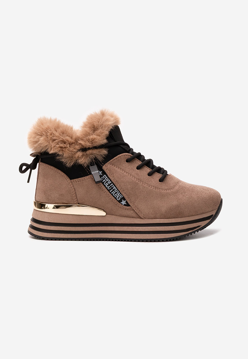 Sneakers donna invernali Axira cachi