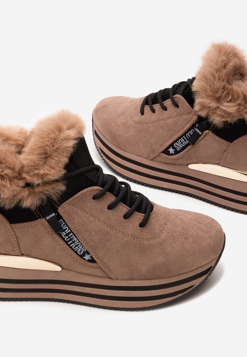 Sneakers donna invernali Axira cachi