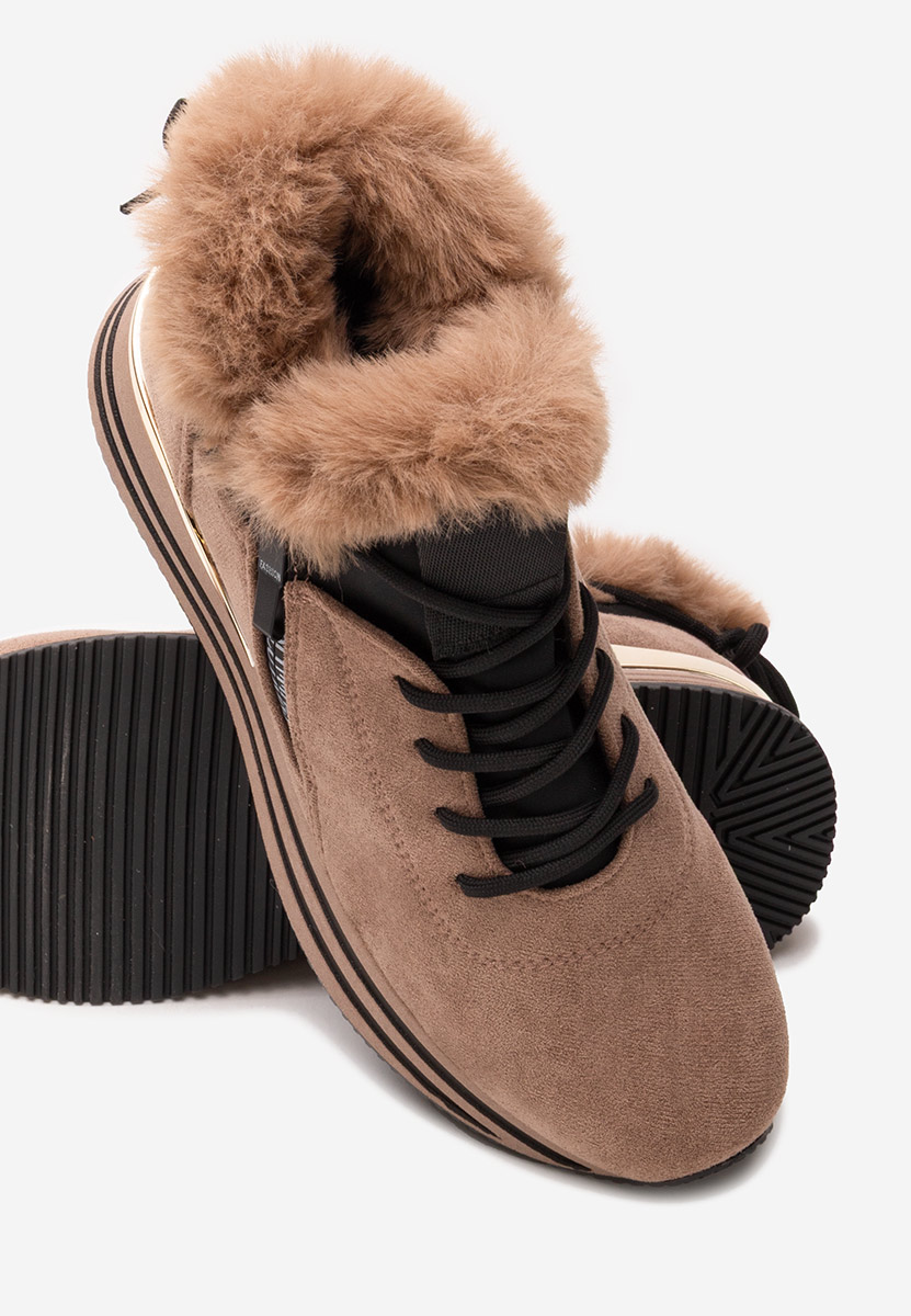 Sneakers donna invernali Axira cachi