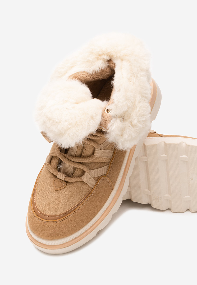 Stivaletti con plateau Nimora cachi