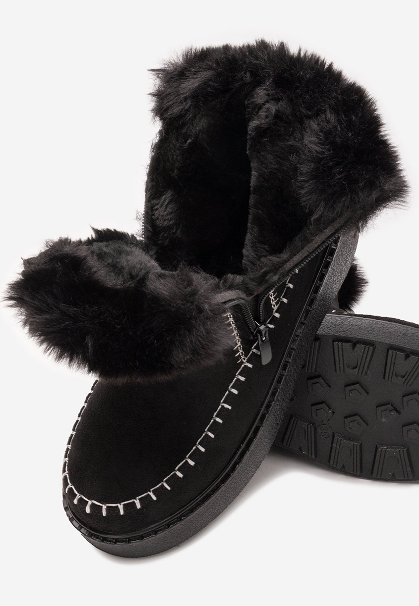 Stivaletti con plateau Delyra nero