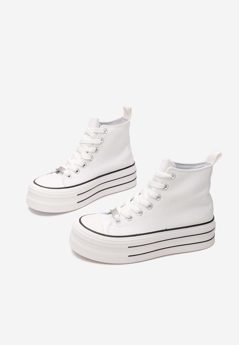 Scarpe da ginnastica con piattaforma Kimala V3 bianchi