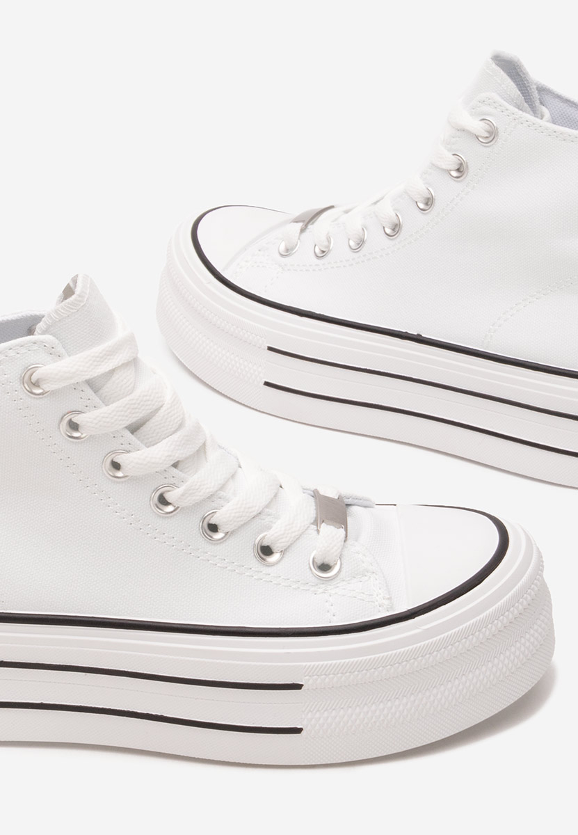 Scarpe da ginnastica con piattaforma Kimala V3 bianchi