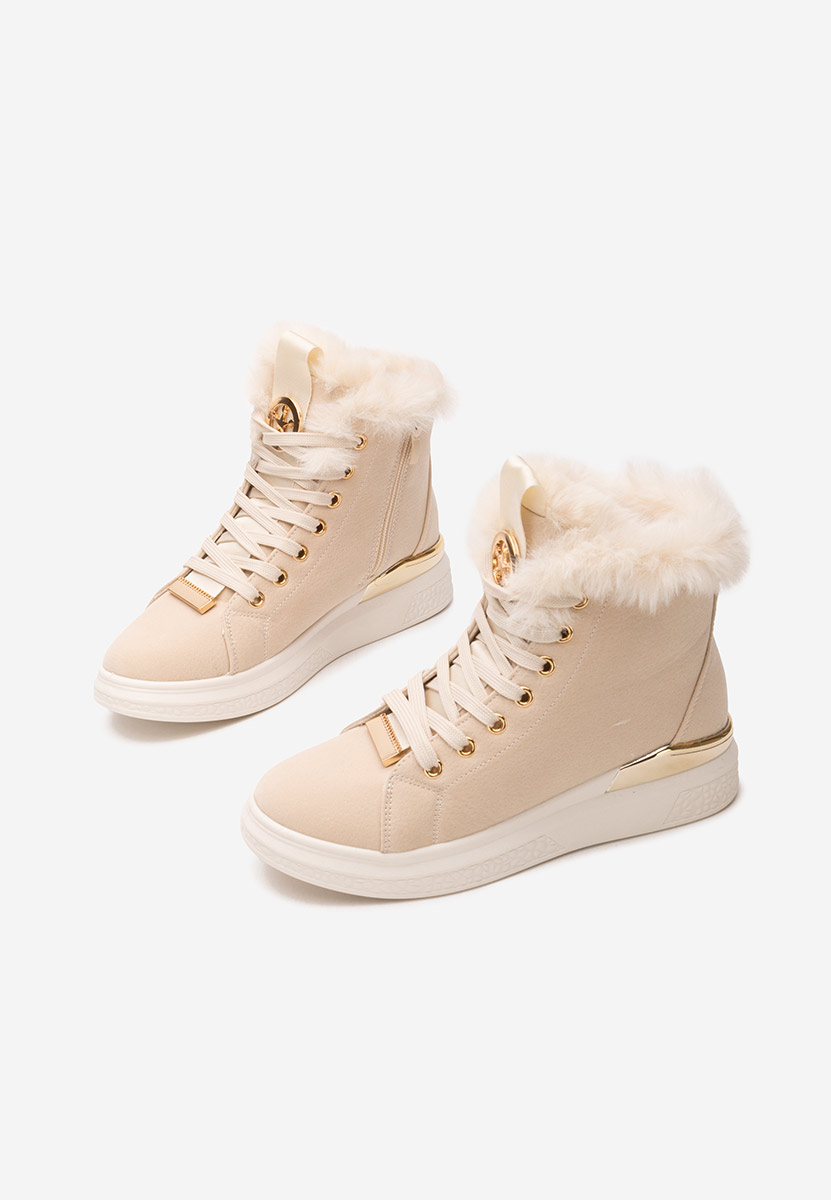 Sneakers donna invernali Clyra beige