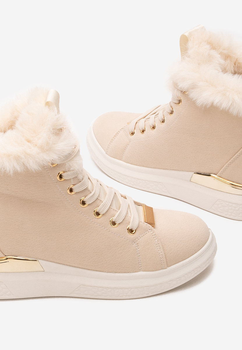 Sneakers donna invernali Clyra beige