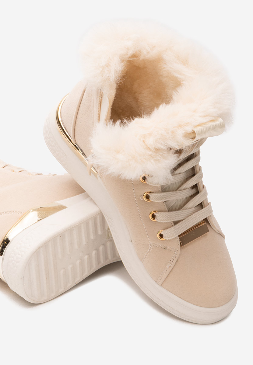 Sneakers donna invernali Clyra beige