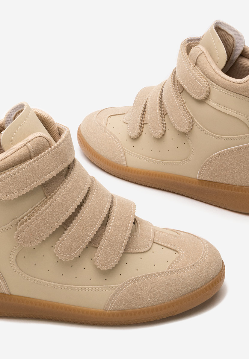 Sneakers donna alte Fluvia cachi