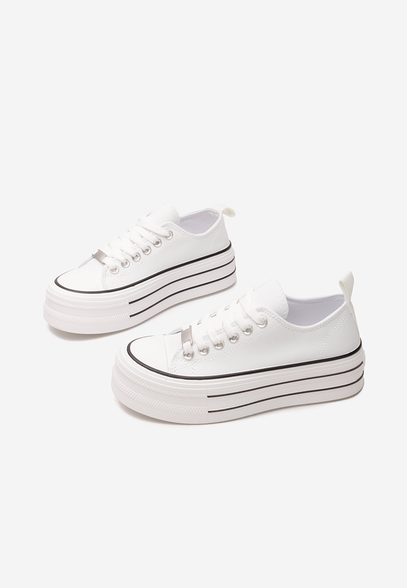 Scarpe da ginnastica con piattaforma Kimala bianchi