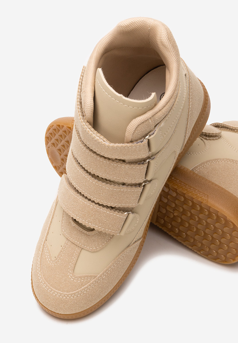 Sneakers donna alte Fluvia cachi