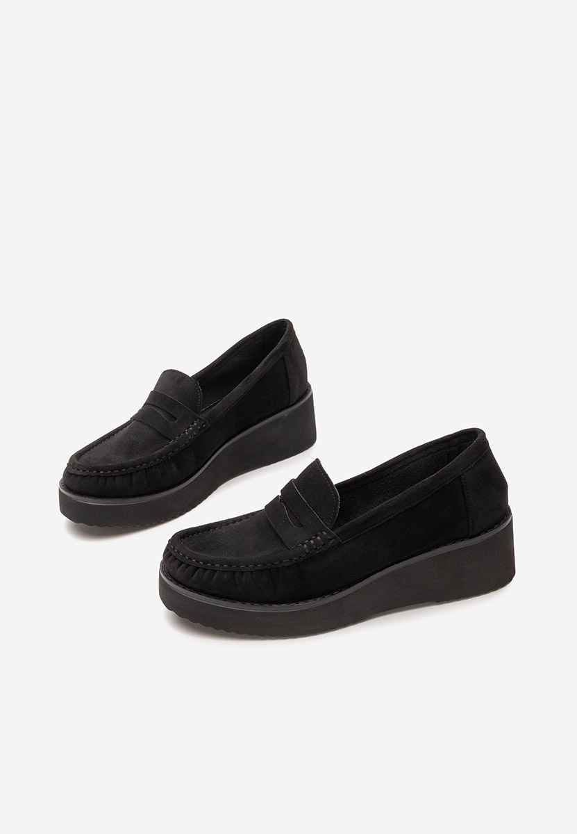 Mocassini donna platform Snuvia nero