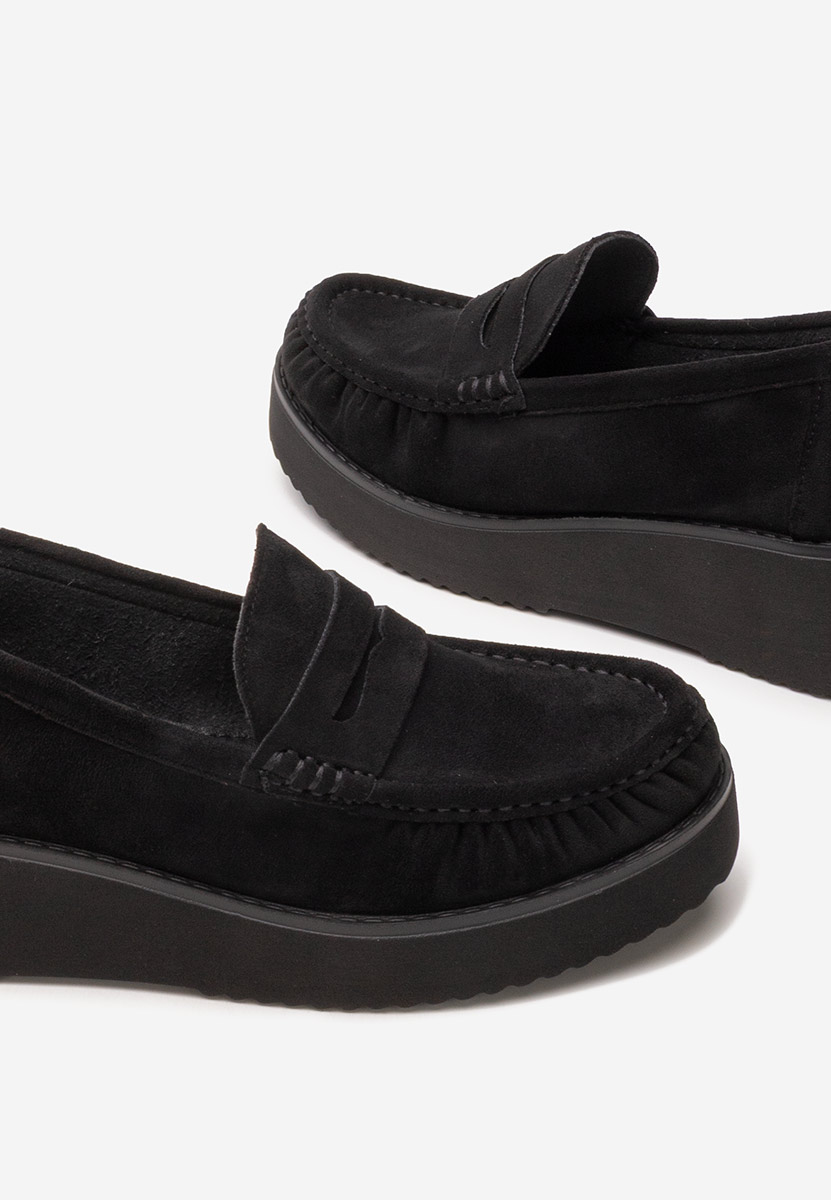Mocassini donna platform Snuvia nero