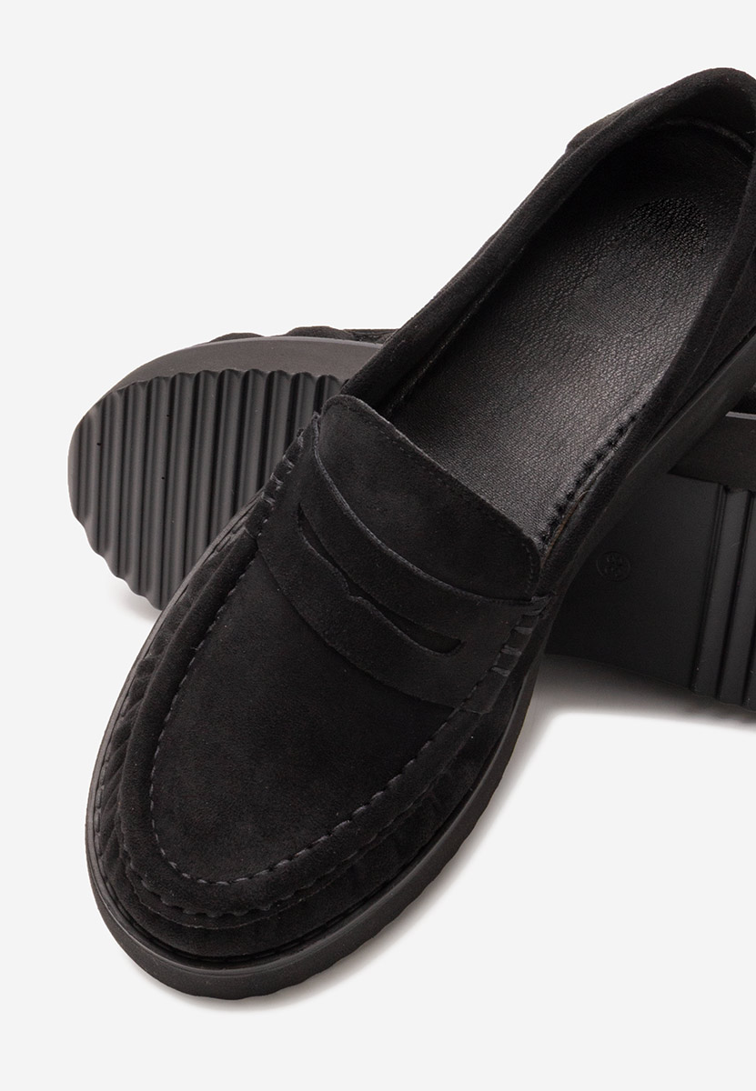 Mocassini donna platform Snuvia nero