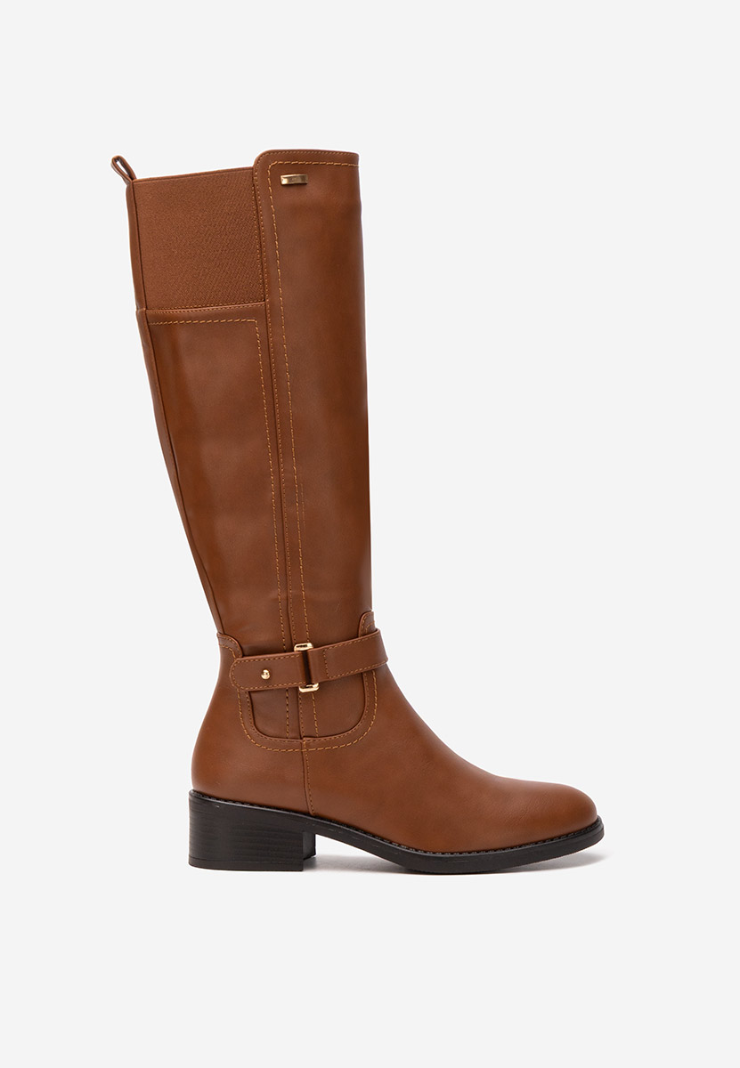 Stivali con tacco basso Eveline camel