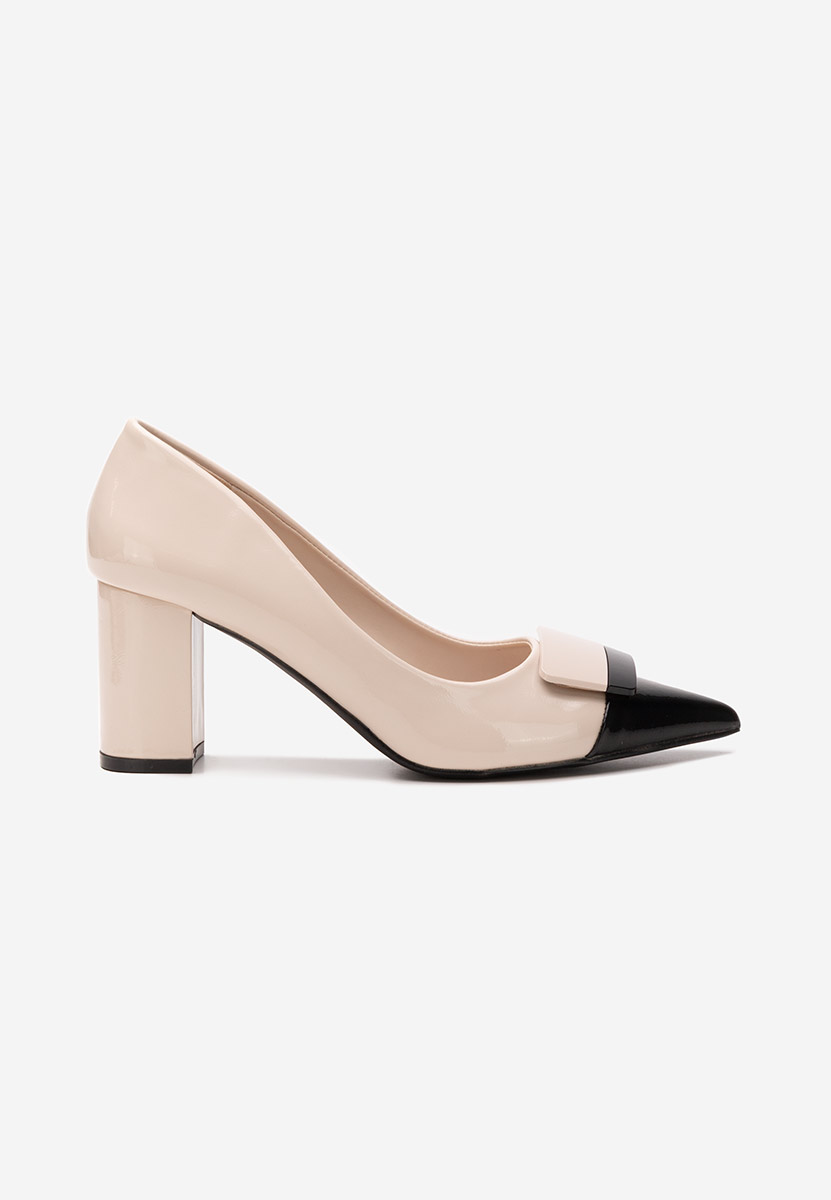 Décolleté tacco largo Civora beige