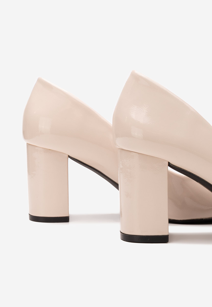 Décolleté tacco largo Civora beige