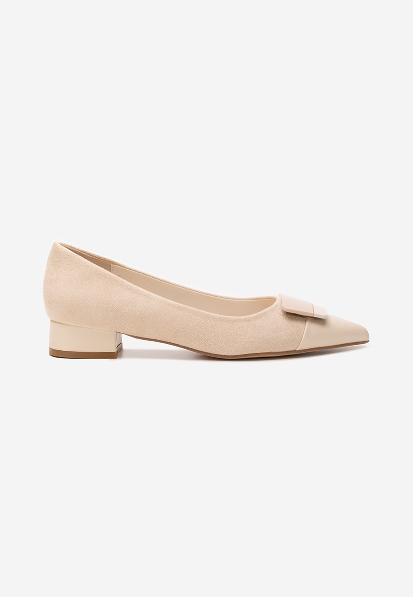 Décolleté tacco basso Pluvia beige