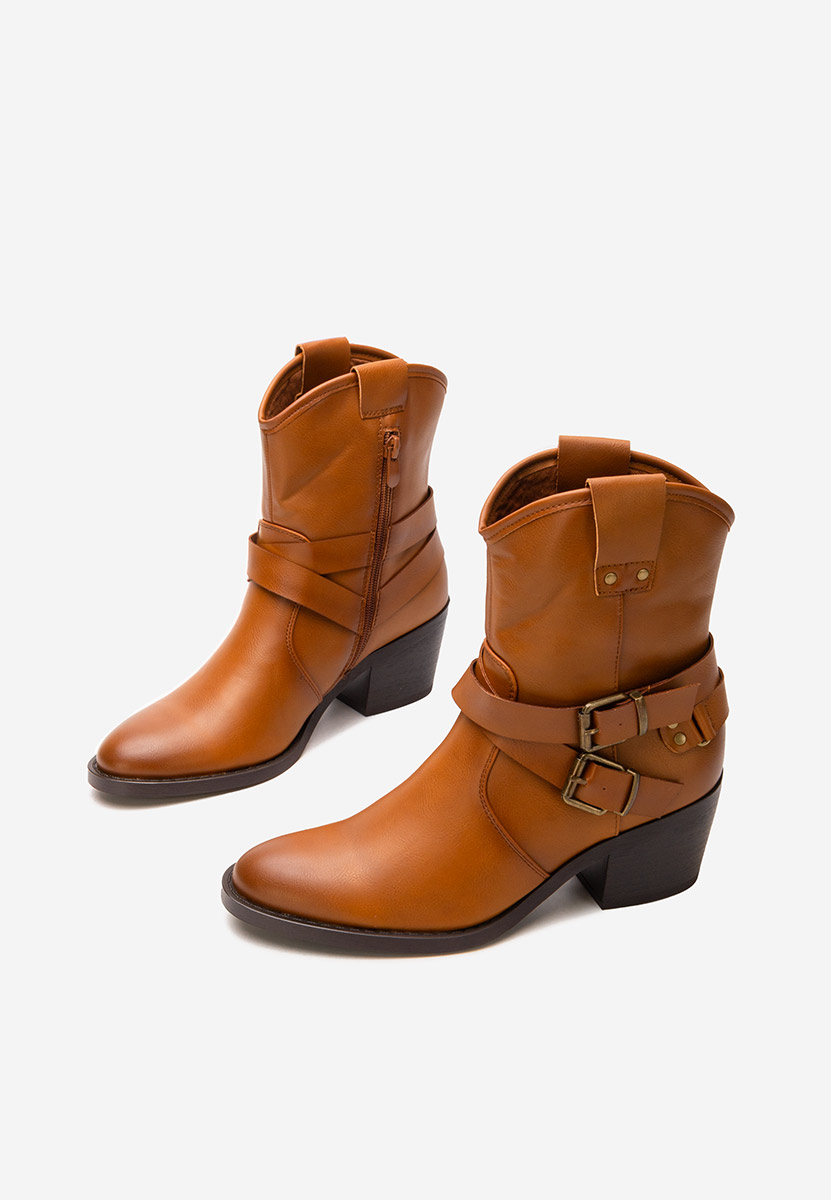 Stivaletti texani donna Lestery camel