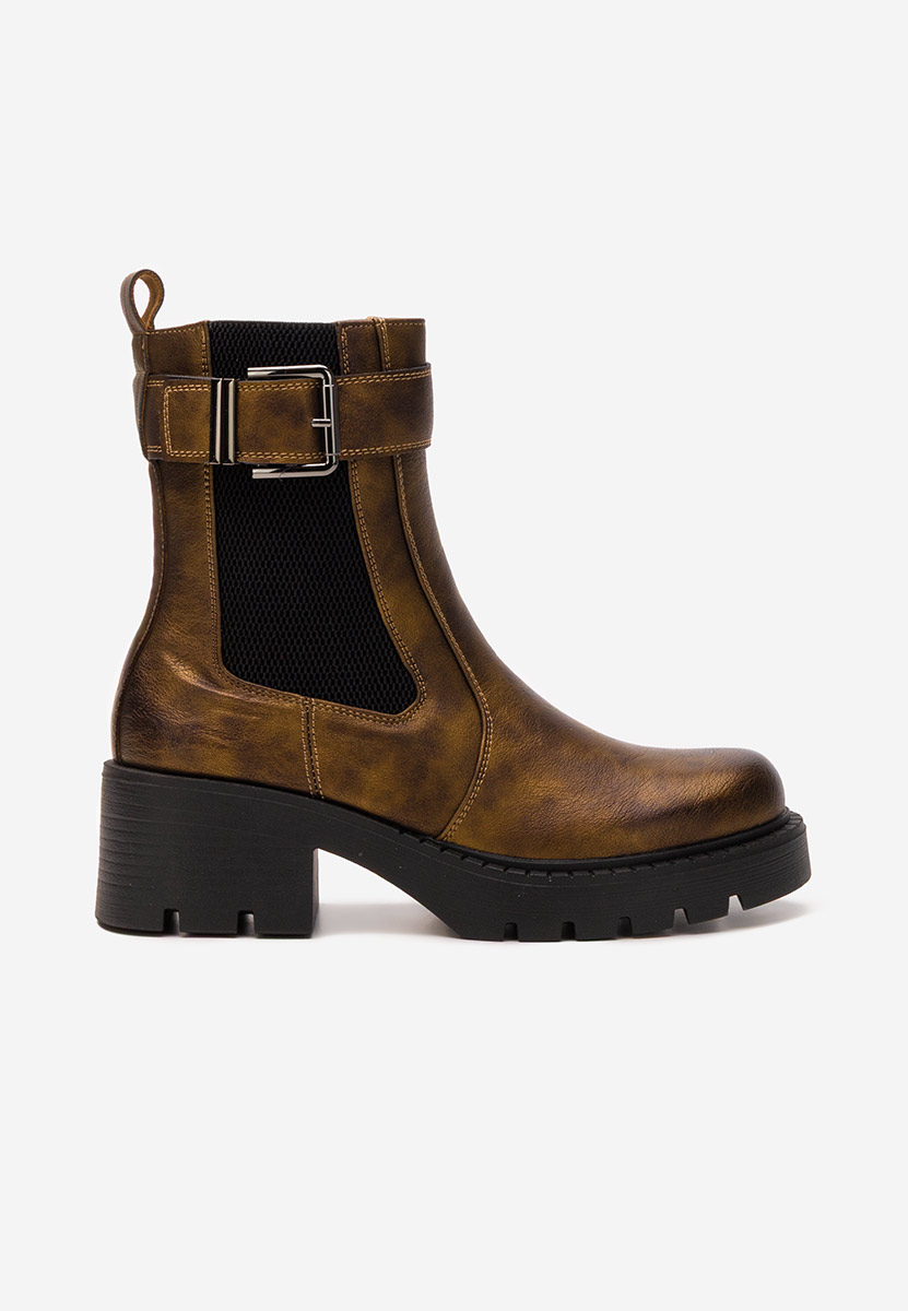Stivaletti con tacco Corviana camel