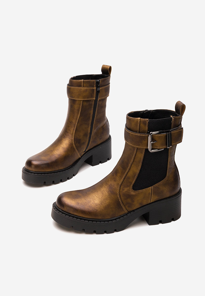 Stivaletti con tacco Corviana camel