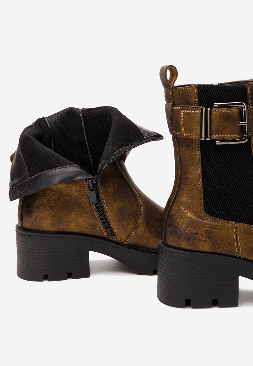 Stivaletti con tacco Corviana camel