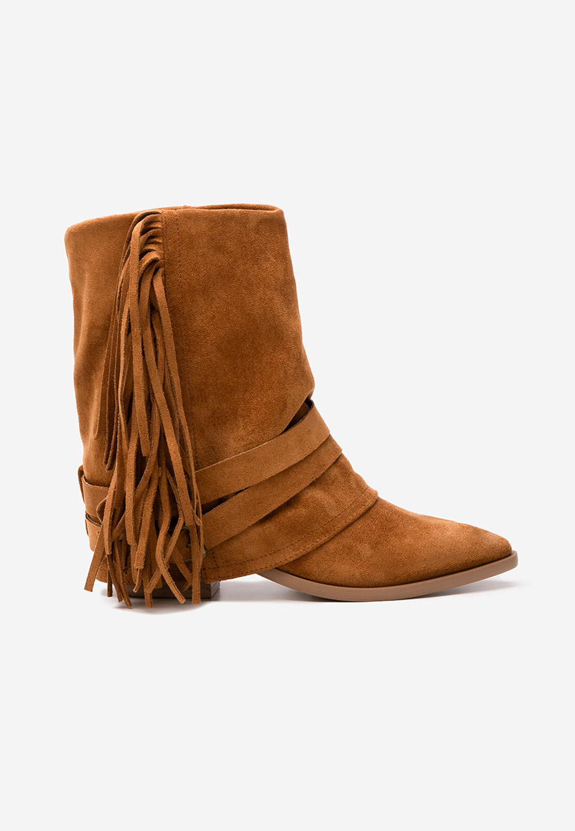 Stivali con tacco Isoria camel