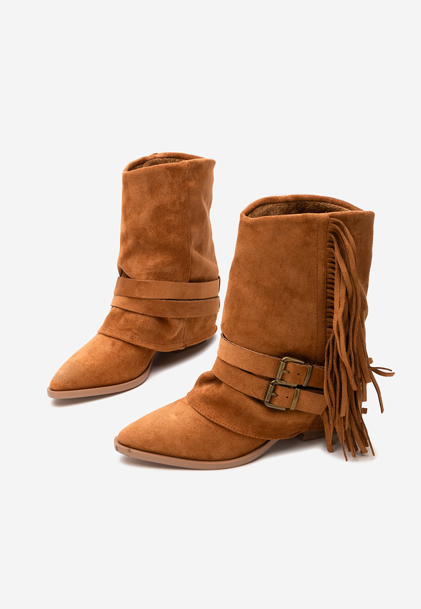 Stivali con tacco Isoria camel
