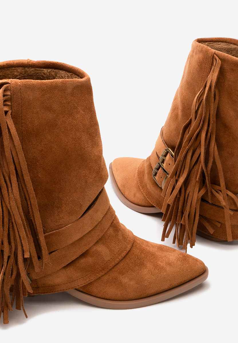 Stivali con tacco Isoria camel